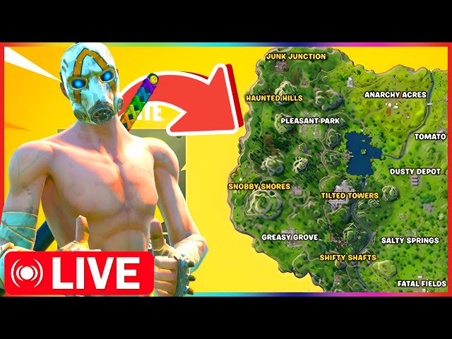 OG Fortnite Season 2 all day *ONLY* Dropping Tilted Towers - LIVE🌈