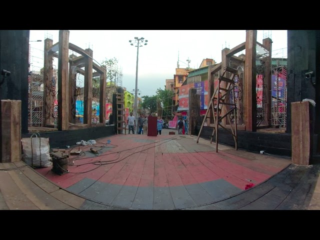 Durga Puja 360°: সন্তোষপুর ত্রিকোণ পার্কের পুজো