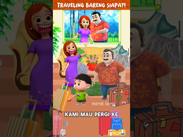 Traveling ikut siapa⁉️ #funny #cartoon #kartun #animasi