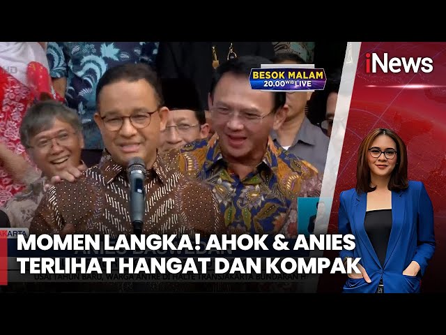 Mantan Gubernur Jakarta Ahok dan Anies Baswedan Bertemu di Balaikota Jakarta - iNews Siang 01/01