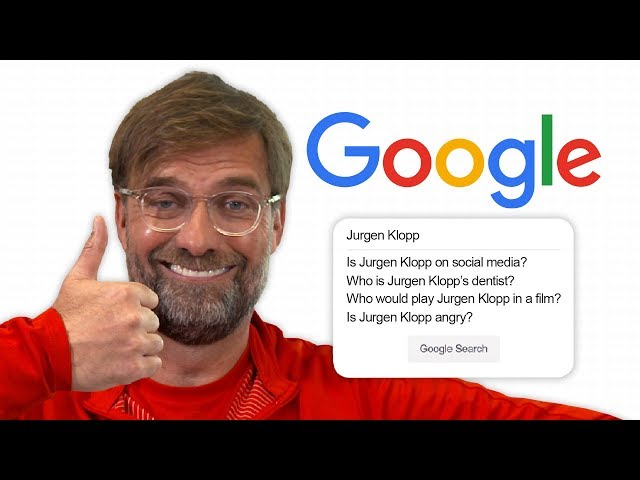 Jurgen Klopp Answers the Web's Most Searched Questions About Him | Autocomplete Challenge