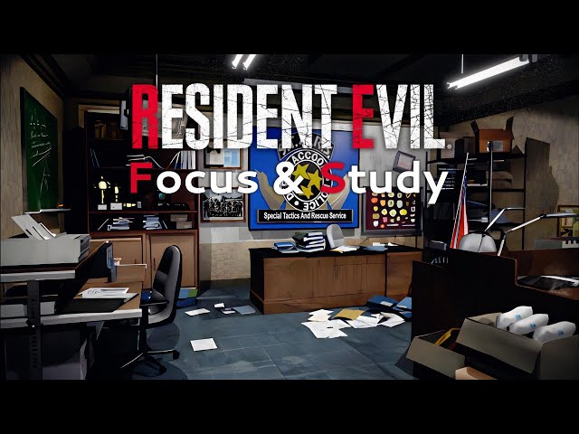 Epic 24-Hour Resident Evil S.T.A.R.S Office Soundtrack for Ultimate Focus!