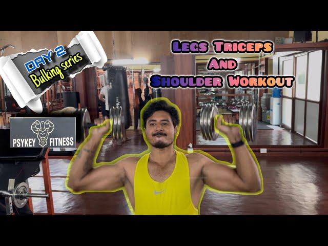 "Ultimate Gym Workout: Transform Your Legs, Triceps & Shoulders in THIS Bulking Series!"#beastmode