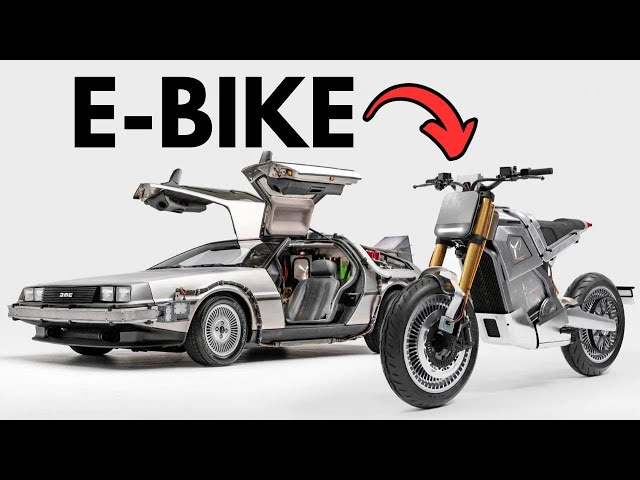 DeLorean Inspired Back to the Future Electric Motorcycle