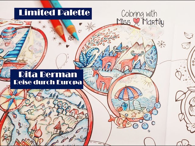 Using Limited Color Palette: Meine Reise durch Europa by Rita Berman | with Polychromos Part 4