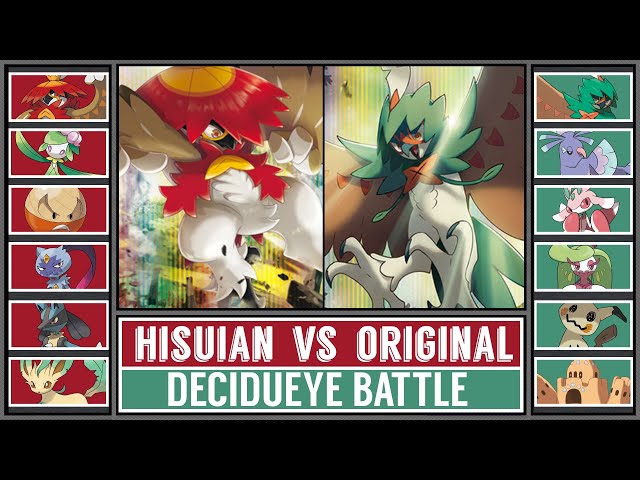 HISUI DECIDUEYE vs DECIDUEYE | Starter Pokémon Battle [Pokémon Scarlet&Violet]