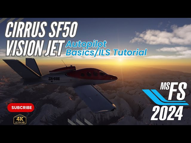 CIRRUS SF50 VISION JET AUTOPILOT BASICS | ILS APPROACH TUTORIAL