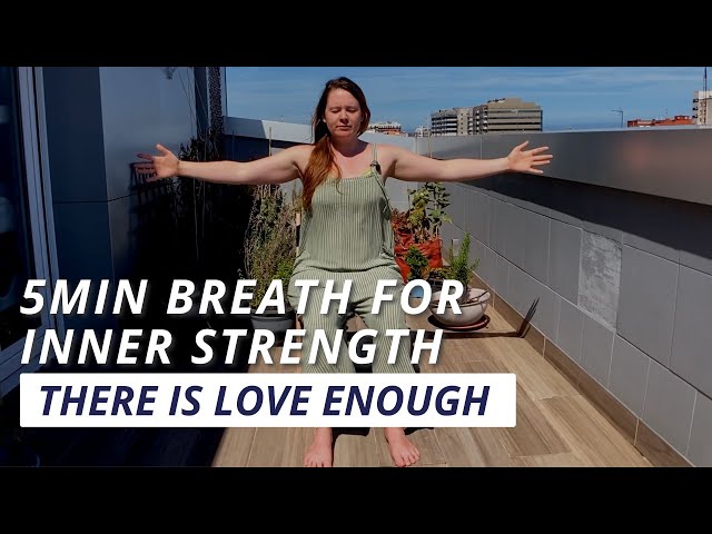 5-min Breath Practice To Connect With Your Inner Strength | Somatic Practice