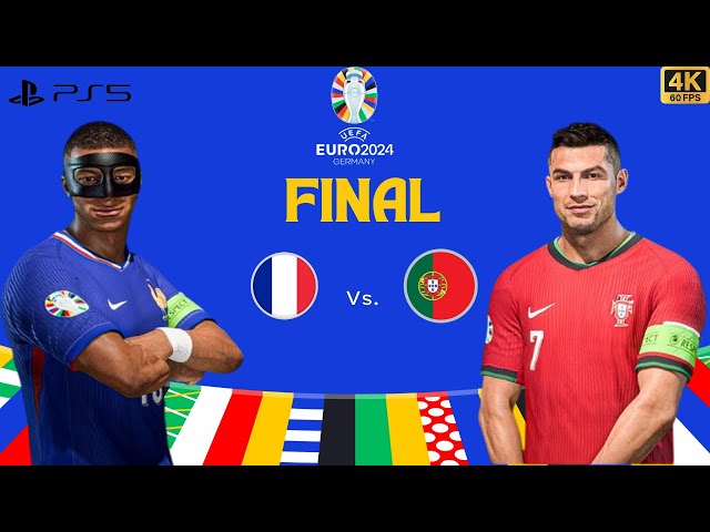 FC 24 Portugal Vs France | Ronaldo Vs Mbappe : UEFA Euro 2024 Final Full Match [ PS5 4K60]