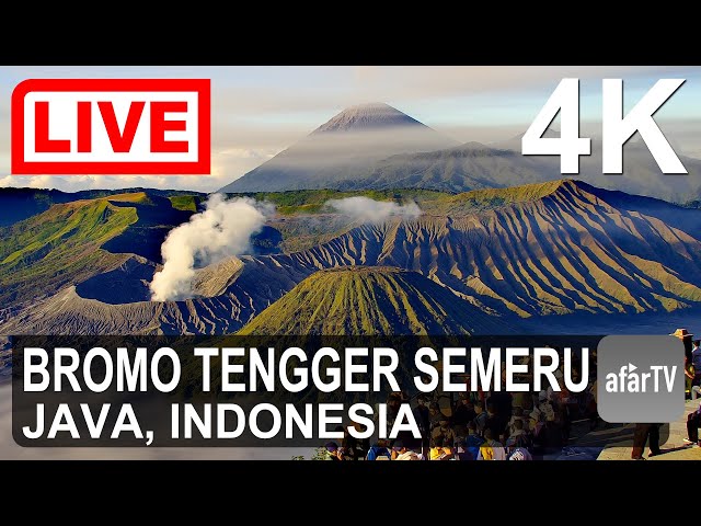 🔴 Live Now: 24/7 Bromo Tengger Semeru National Park, Java, Indonesia in 4K Ultra HD