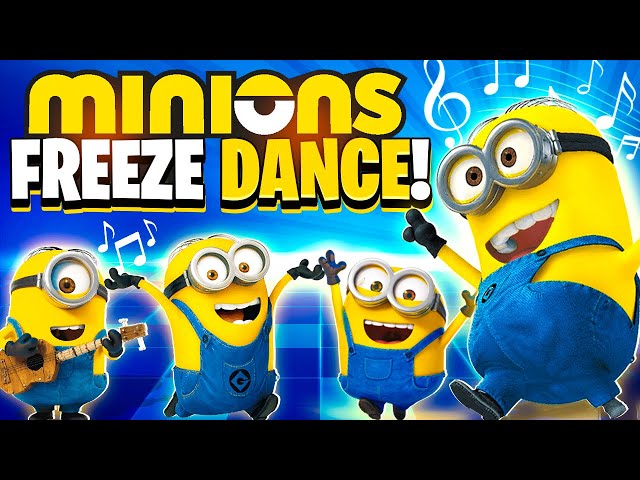 Minions Freeze Dance | Brain Breaks For Kids | Despicable Me 4 | Just Dance | Danny Go Noodle