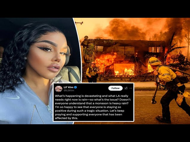 Lil’ Kim claps back at trolls after praying for a monsoon to combat LA fires: ‘What’s the issue?’