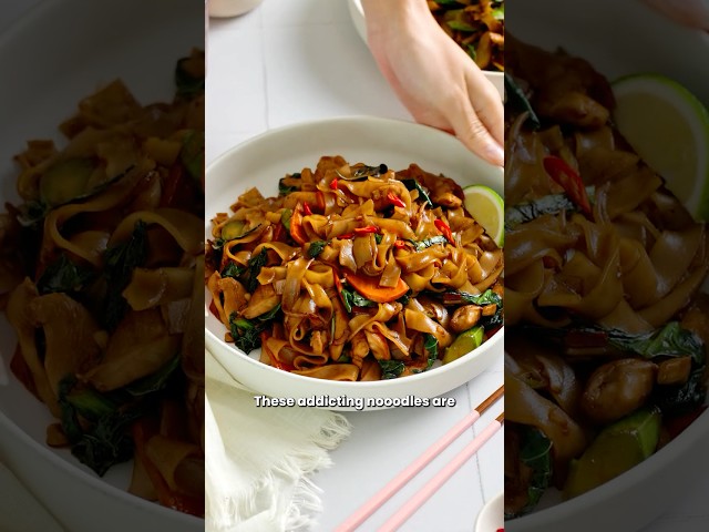 Thai Drunken Noodles in under 30 minutes! 😍 #easyrecipe