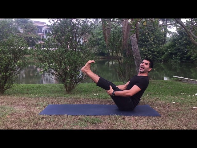 Boat Pose - Navasana - YogaSamiti