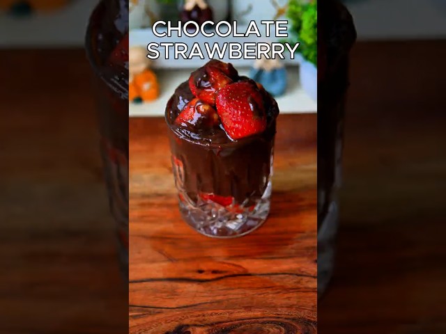 London’s viral chocolate strawberry dessert at Home 🍓🍫| #chocolate #strawberry #shorts #trending