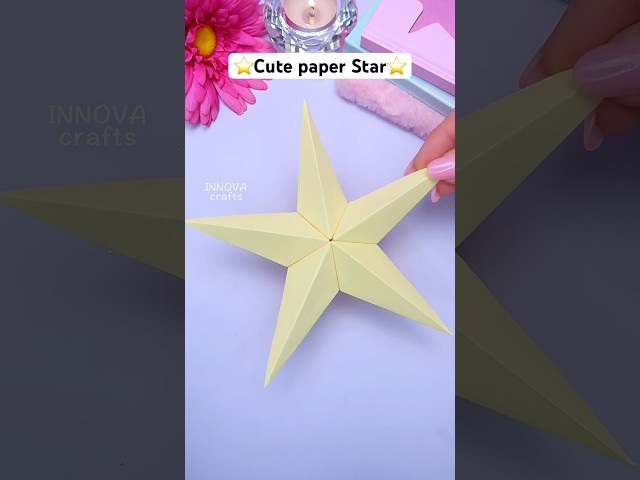 Cute paper star ⭐ #diy #craft #art #papercraft #innovacrafts