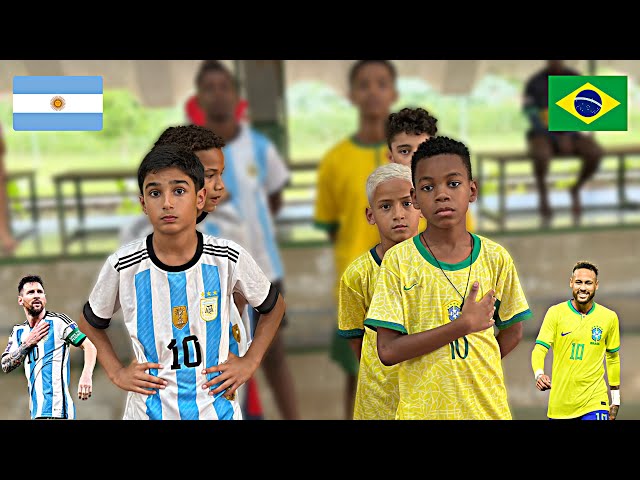 Brasil vs Argentina - COMEÇOU a Copa Santa