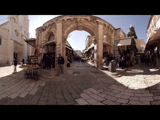 360 video: Muristan, Jerusalem, Israel