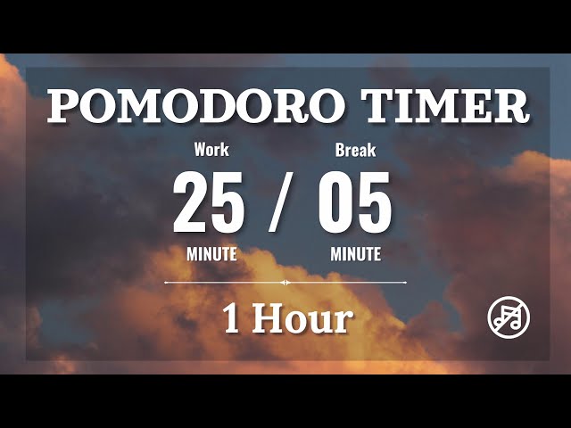 📖 60 MIN POMODORO TIMER AESTHETIC✨ | 25 min Focus - 5 min Break | No Music, Study & Work Timer ✧˖°.