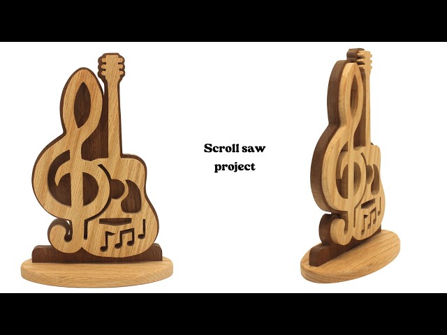 Guitar Music Lover Desk Decoration Scroll Saw Project