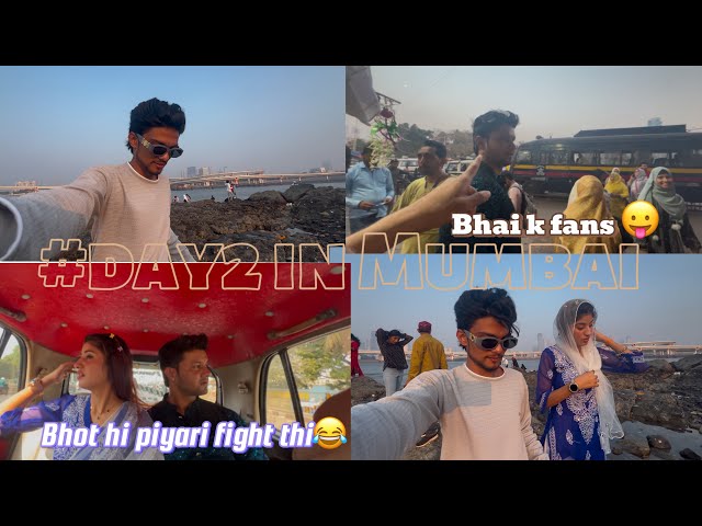 Rashid bhai shahina di ki piyri fight 😂/ day 2 in mumbai /#viralvideo haji ali​⁠ @THEReallife-kv8lc