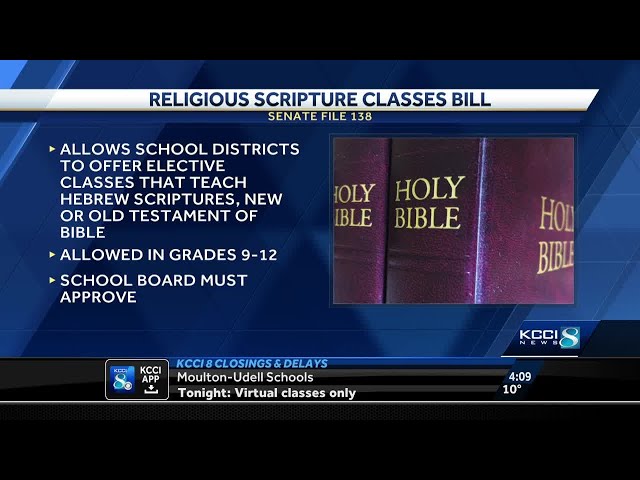 Bill would create guidelines for public high school courses on the Bible