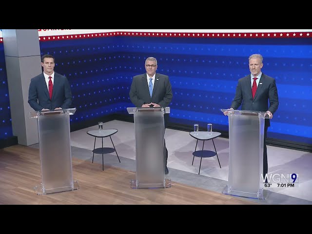 Bailey, Rabine, Sullivan face off in Illinois Republican Primary Governor Debate