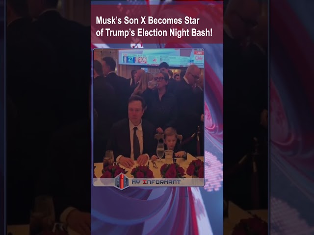 Missed X at Trump’s Election Party? Here’s How Musk’s Son Stole the Show! #shorts