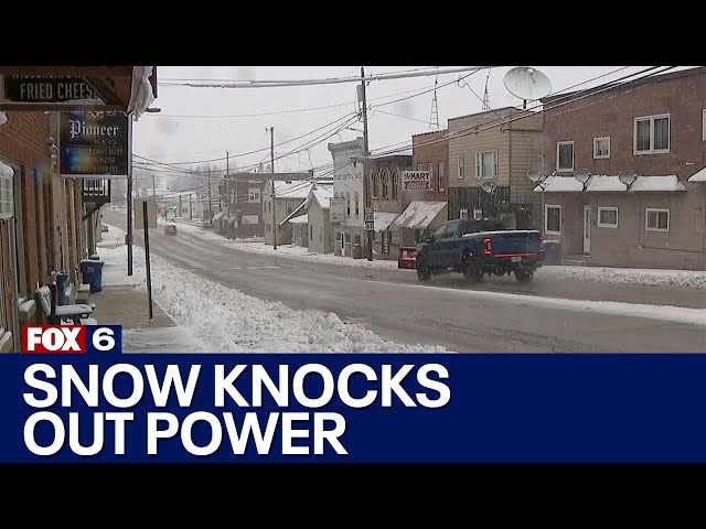 Wisconsin snow, power outages reported | FOX6 News Milwaukee