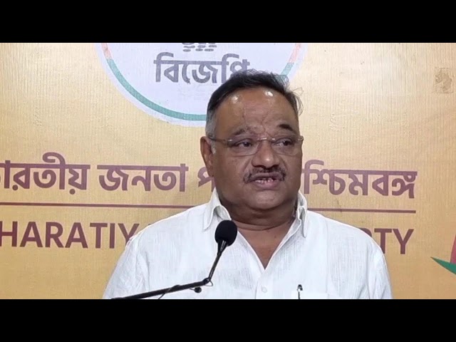 Press Conference of Samik Bhattacharya, MP, Rajya Sabha & Chief Spokesperson at Salt Lake BJP Office