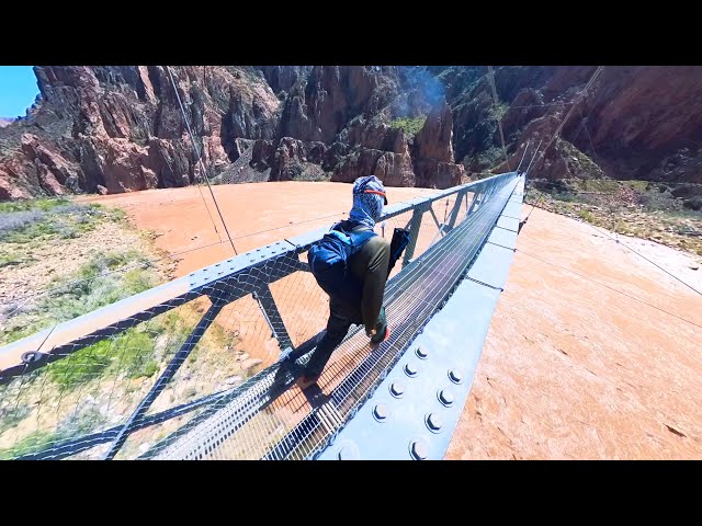 Grand Canyon Phantom Ranch to Havasupai Gardens (Indian Garden) Hike/Run | Full Trail POV