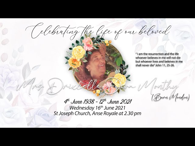 Funeral Service of Drixcelle Diva Monthy