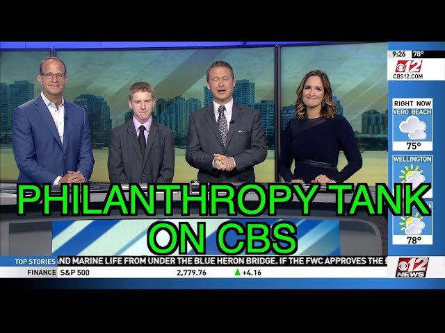 PHILANTHROPY TANK LIVE FINALS EVENT ON TV CBS NEWS!