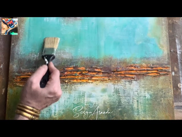 Abstract Landscape - Create Your Own Corrosion-Style Artwork with this Easy Step-by-Step Tutorial