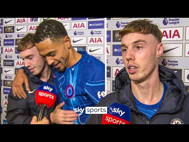 Levi Colwill tells Cole Palmer to "keep saving us" after Chelsea win over Spurs 🔵