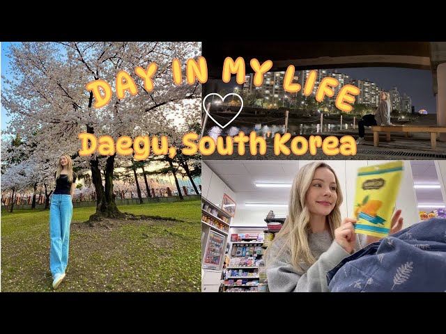 day in my life in daegu, south korea🤍🇰🇷my first vlog! daegu life, house tour, pretty lake night walk