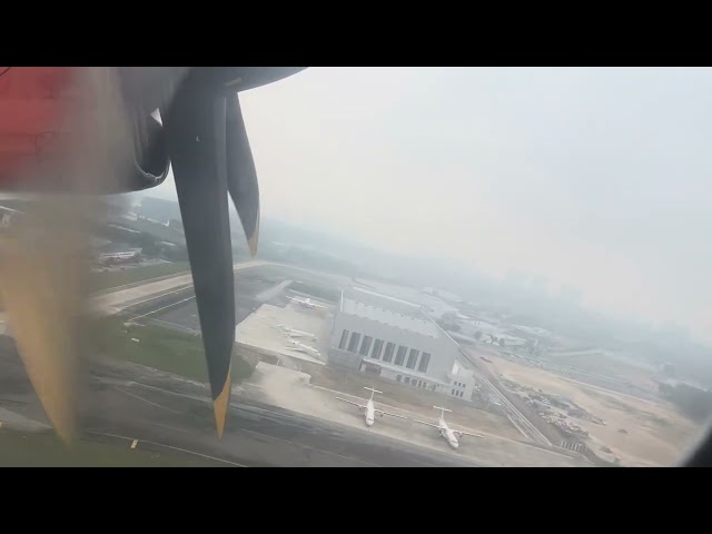 Firefly ATR 72-500 pushback, startup and takeoff from Sultan Abdul Aziz Airport Subang (SZB)