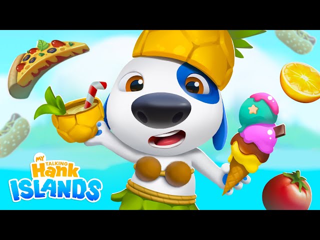 🏝️ Crazy Island Food 🍍 My Talking Hank: Islands Gameplay