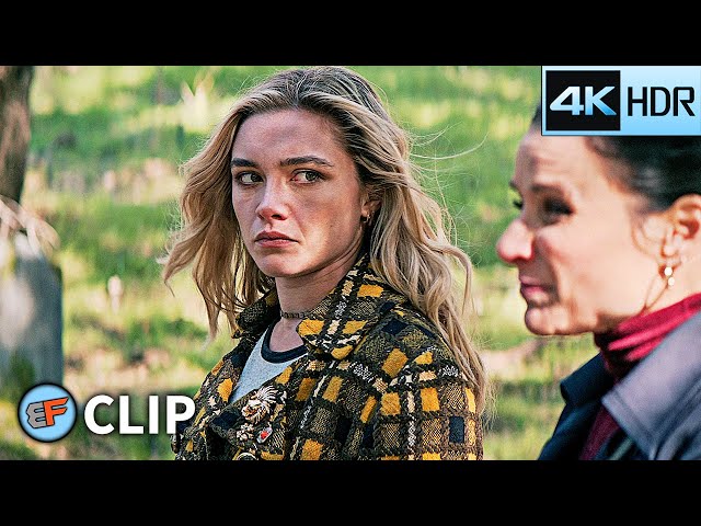 Yelena Belova Visits Natasha's Grave - After Credits Scene | Black Widow (2021) 4K HDR Movie Clip