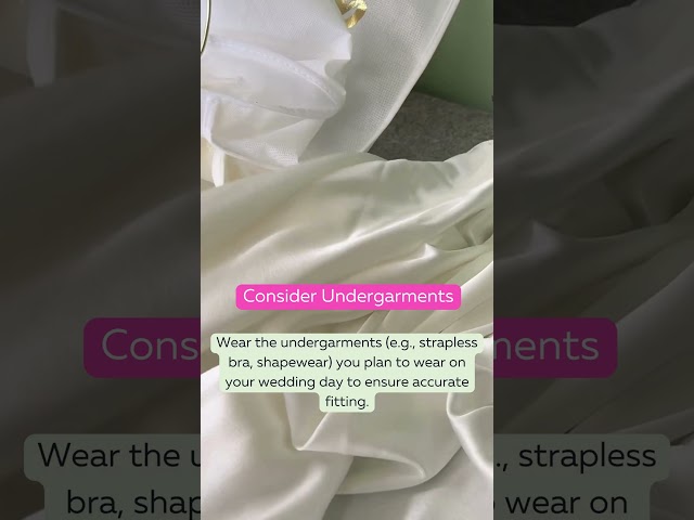 Wedding Gown alterations preparation tip 1