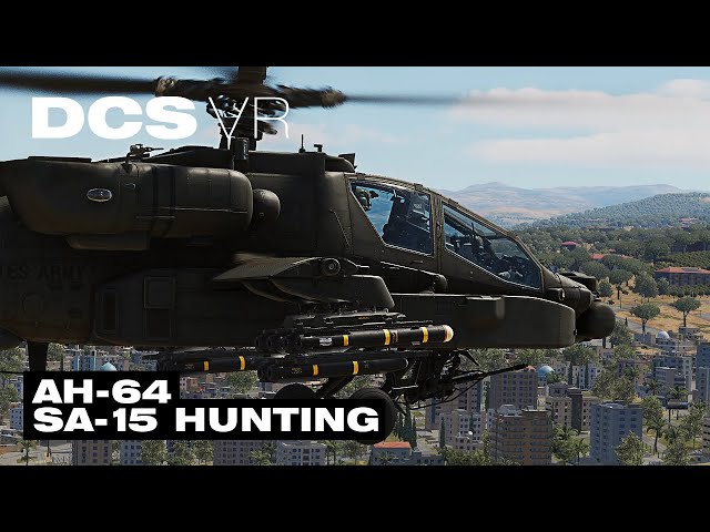 DCS VR 4090 AH-64D SA-15 hunting