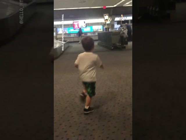 Little Kid is Excited to See Dad