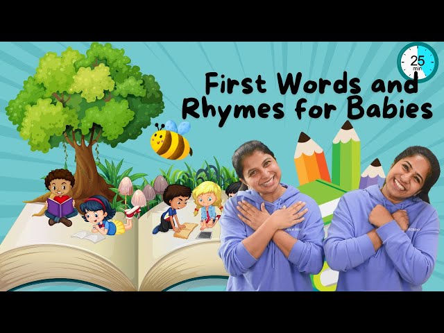 Baby Learning With Ms Mallu - First Words, Songs and Nursery Rhymes for Babies - Toddler Videos