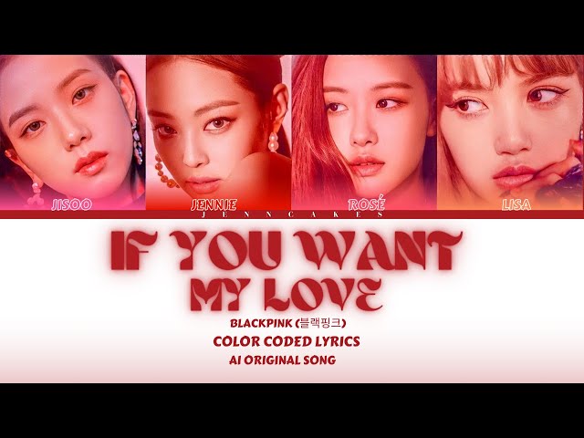 BLACKPINK - 'IF YOU WANT MY LOVE' Color Coded Lyrics (AI Original Song) Prod. by @Zattyla