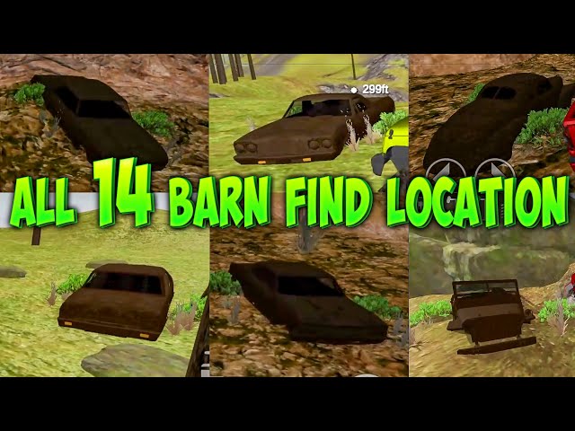 Offroad Outlaws  all 14 Barn Find - Secret car FULL Location (Hidden Cars), BARN FIND 2024 UPDATE