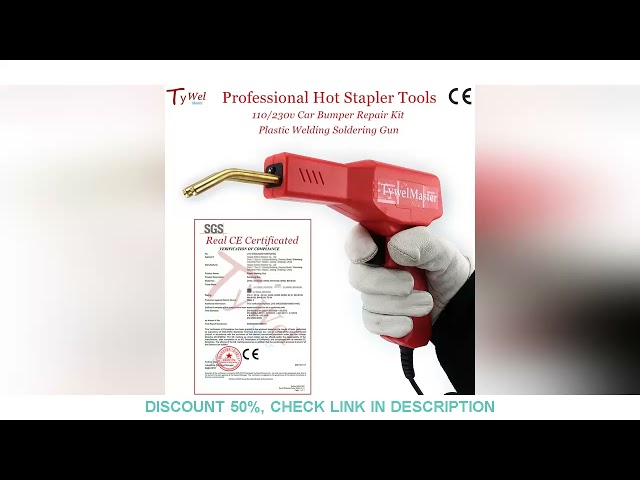 Professional Hot Stapler Tools Car Bumper Repair Kit Real CE Garage PVC Plastic Soldering Gun Plasti