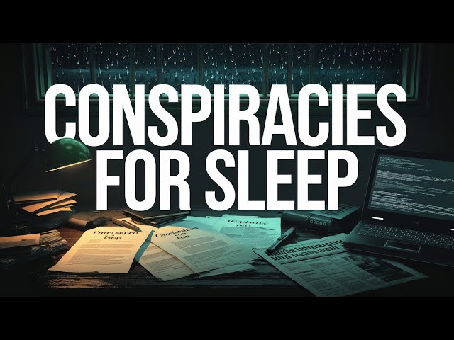 🔴LIVE🔴 Conspiracy Theories For Sleep | Black Screen Rain Sounds For Sleep | Live Stream