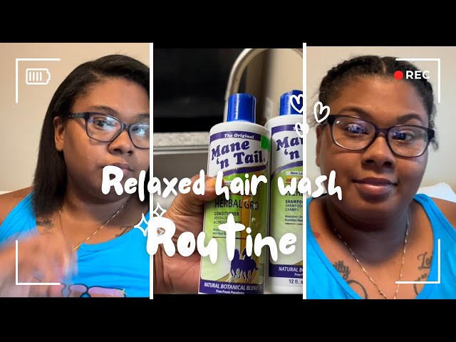 Relaxed Hair Wash Routine