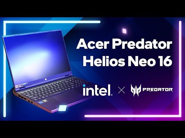 Sleek High Performance Laptop | Acer Predator Helios Neo 16 | Intel Gaming