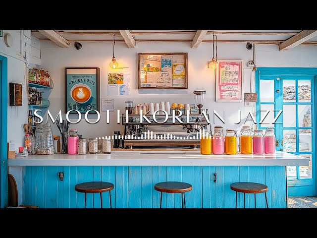 Cozy Korean Coffee Shop Ambience | Relaxing Jazz Music for Studying, Working & Coffee Time